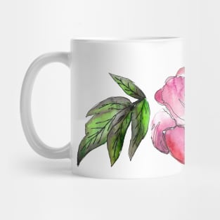 Watercolor peonies pink spring girly Mug